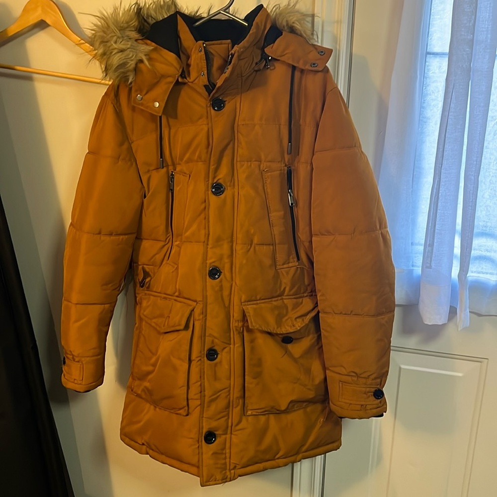 Zara burnt orange winter coat
